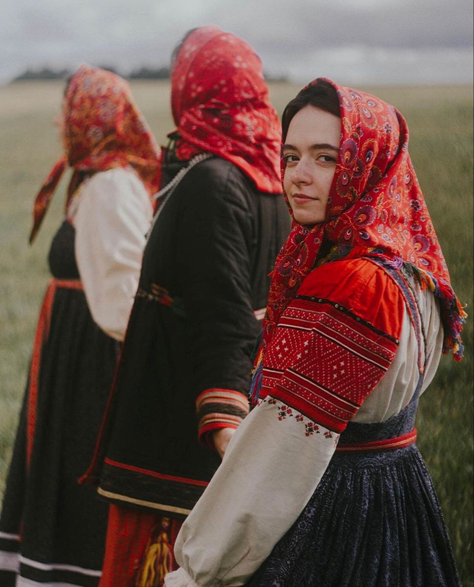 Women in Slavic costumes in Varangal