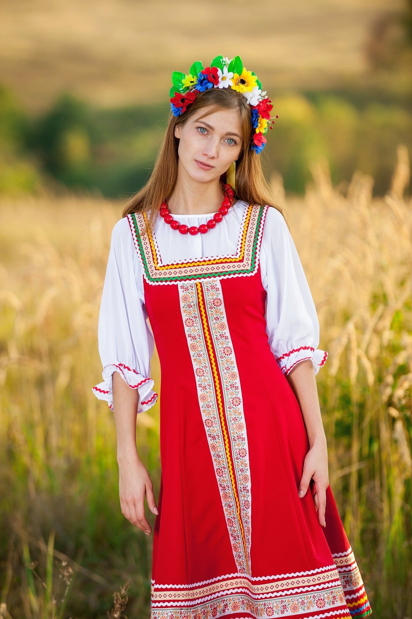 Women in Slavic costumes in Varangal