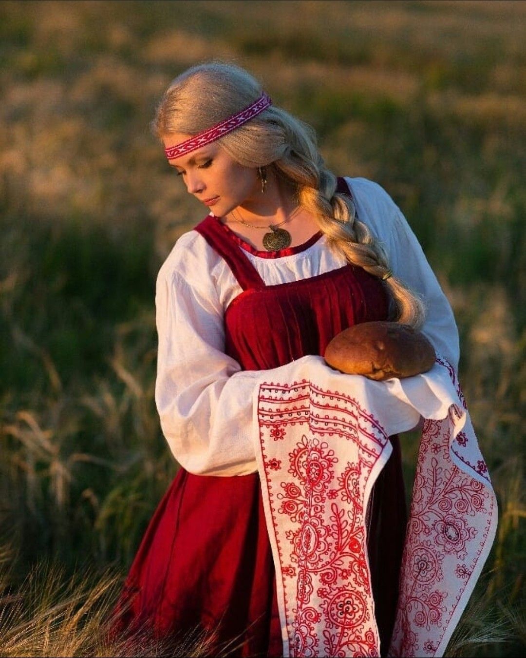 Girls in Slavic costumes in Varangal